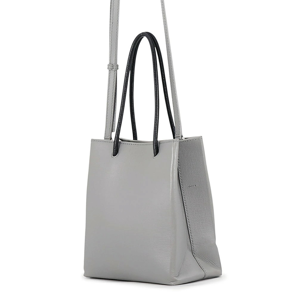 Balenciaga Leather Shopping Bag Tote Handbag Black